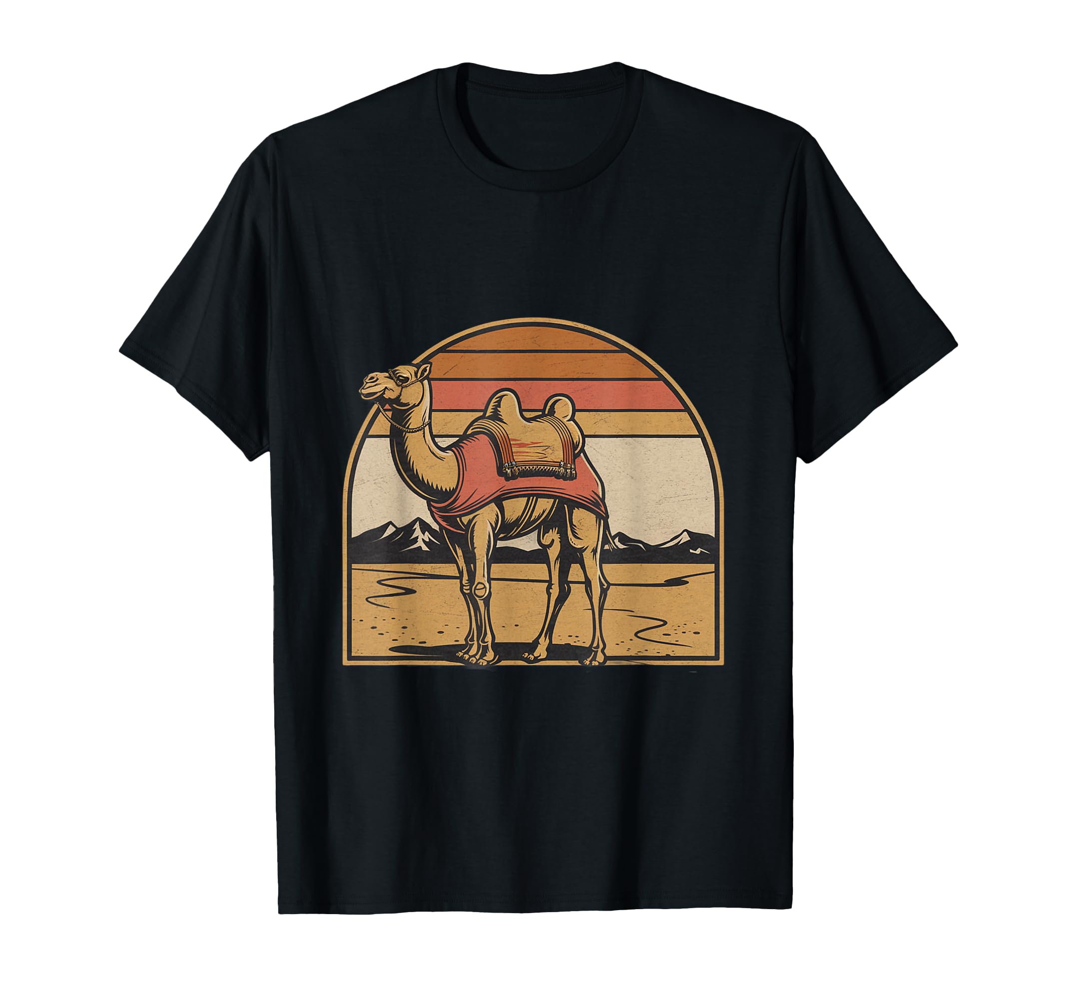 For Camels Lover Vintage Retro Camel Sign Camel Graphic T-Shirt