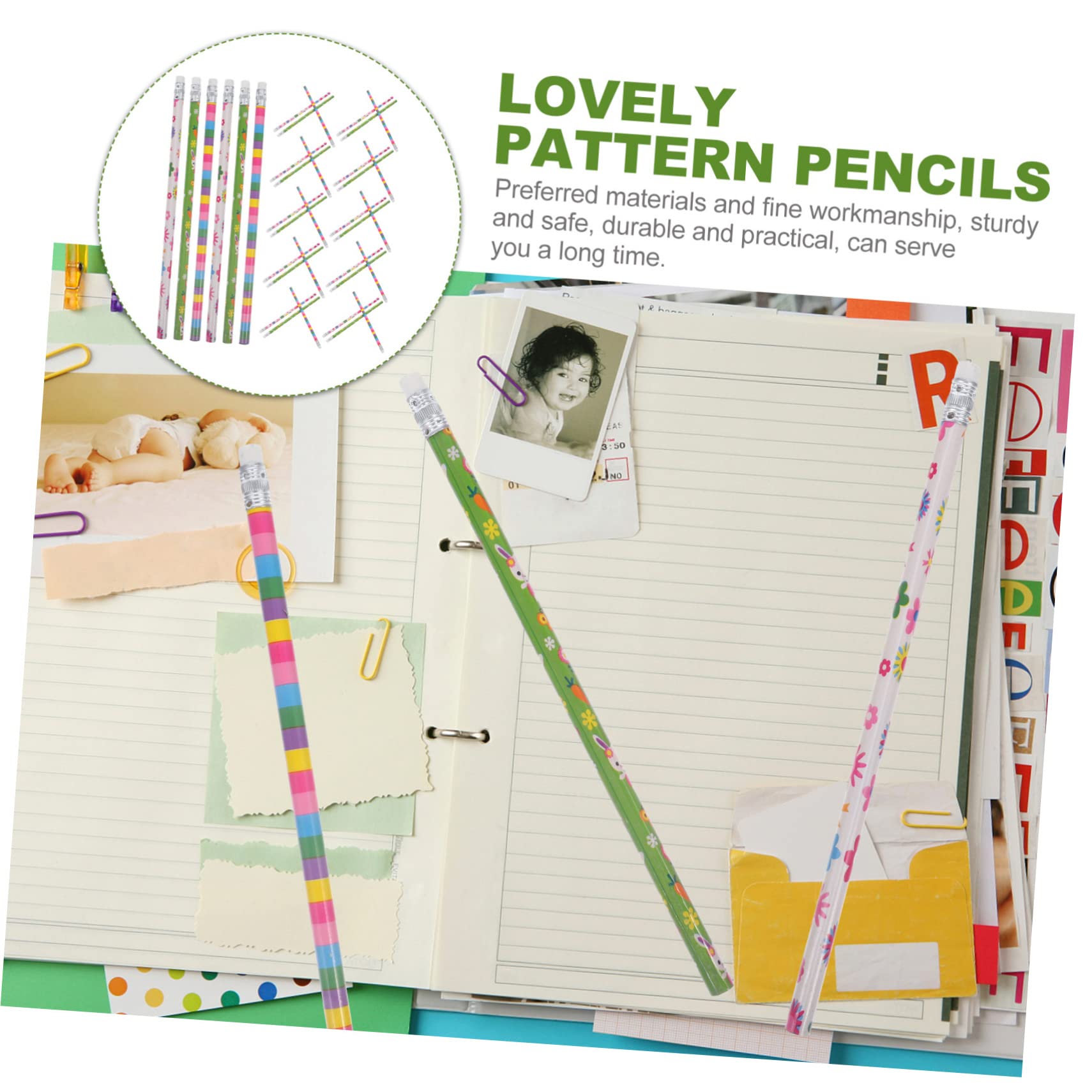 STOBOK 200stücke Hb Bleistifte Im Ostermotiv Kreative Schreibutensilien Für Mädchen Und Schüler Als Partygeschenk Für Schulbedarf Radierer Zufällige Designs