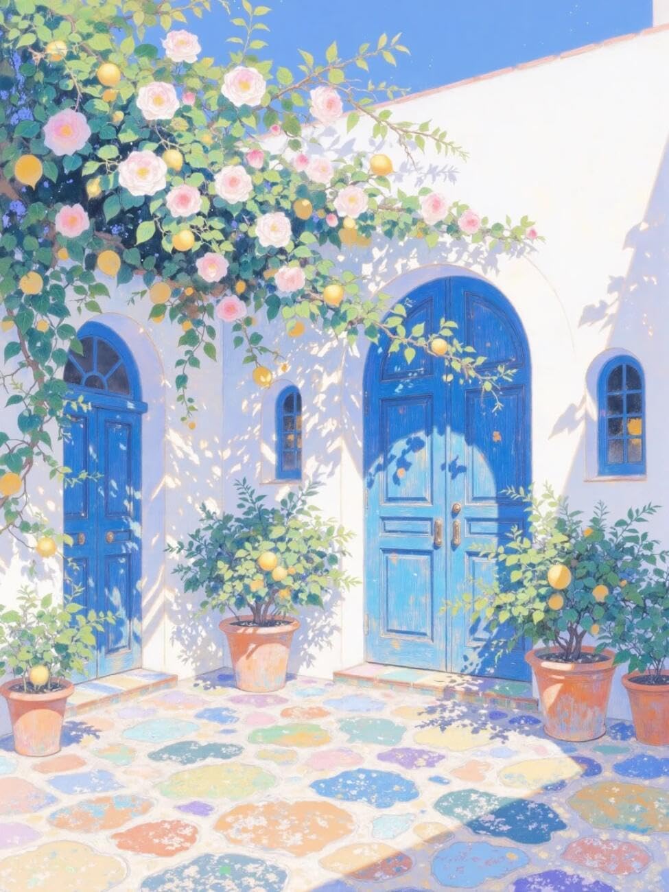 11CT Kits De Punto De Cruz Paisaje De Flores Del Patio Kits De Punto De Cruz Contado Para Adultos, Principiantes, Patrones Estampados, Juego De Bordado Para Decoración De Arte Mural 80x100cm