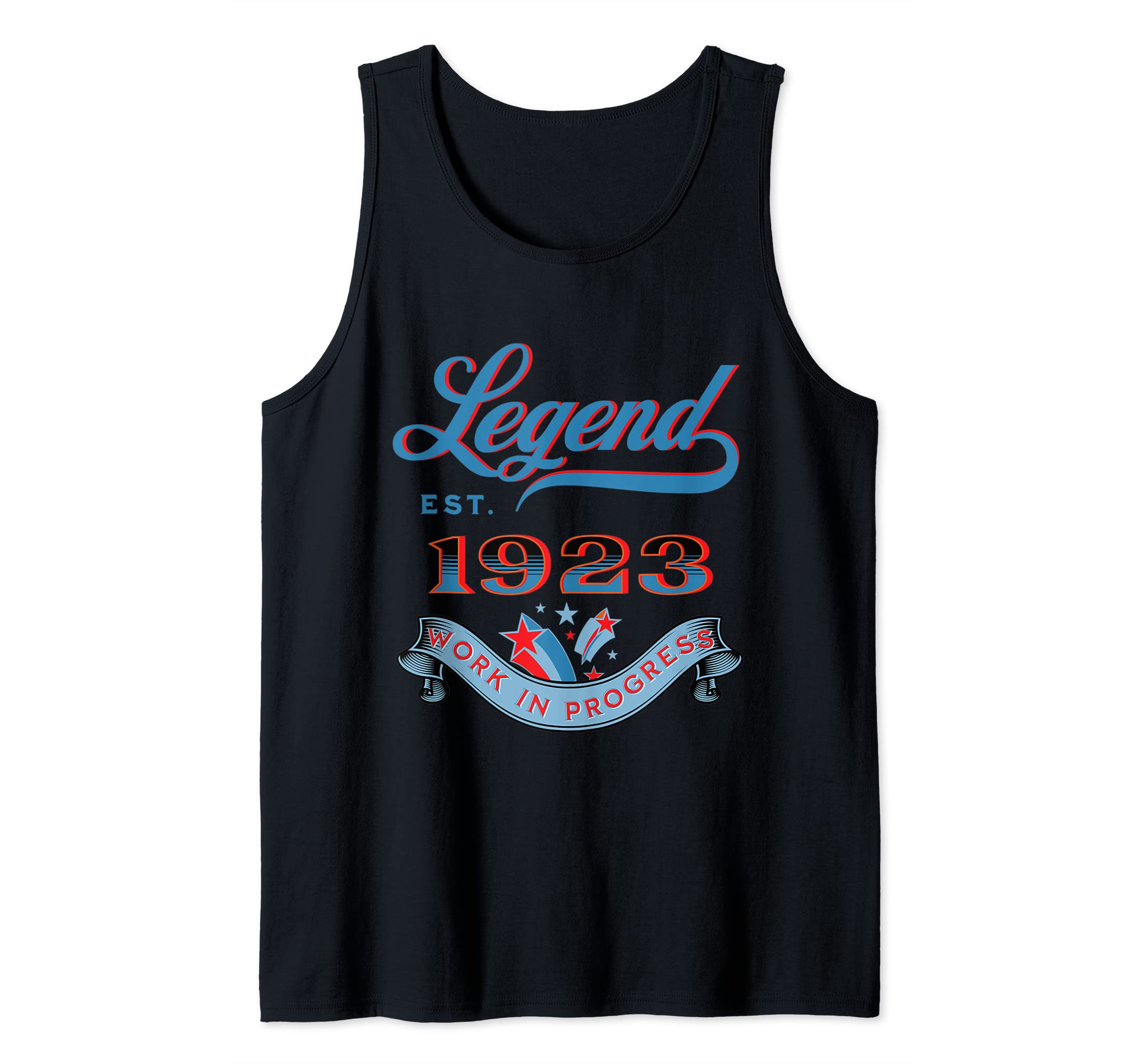 Legend Est 1923 Work In Progress Birthday Tank Top