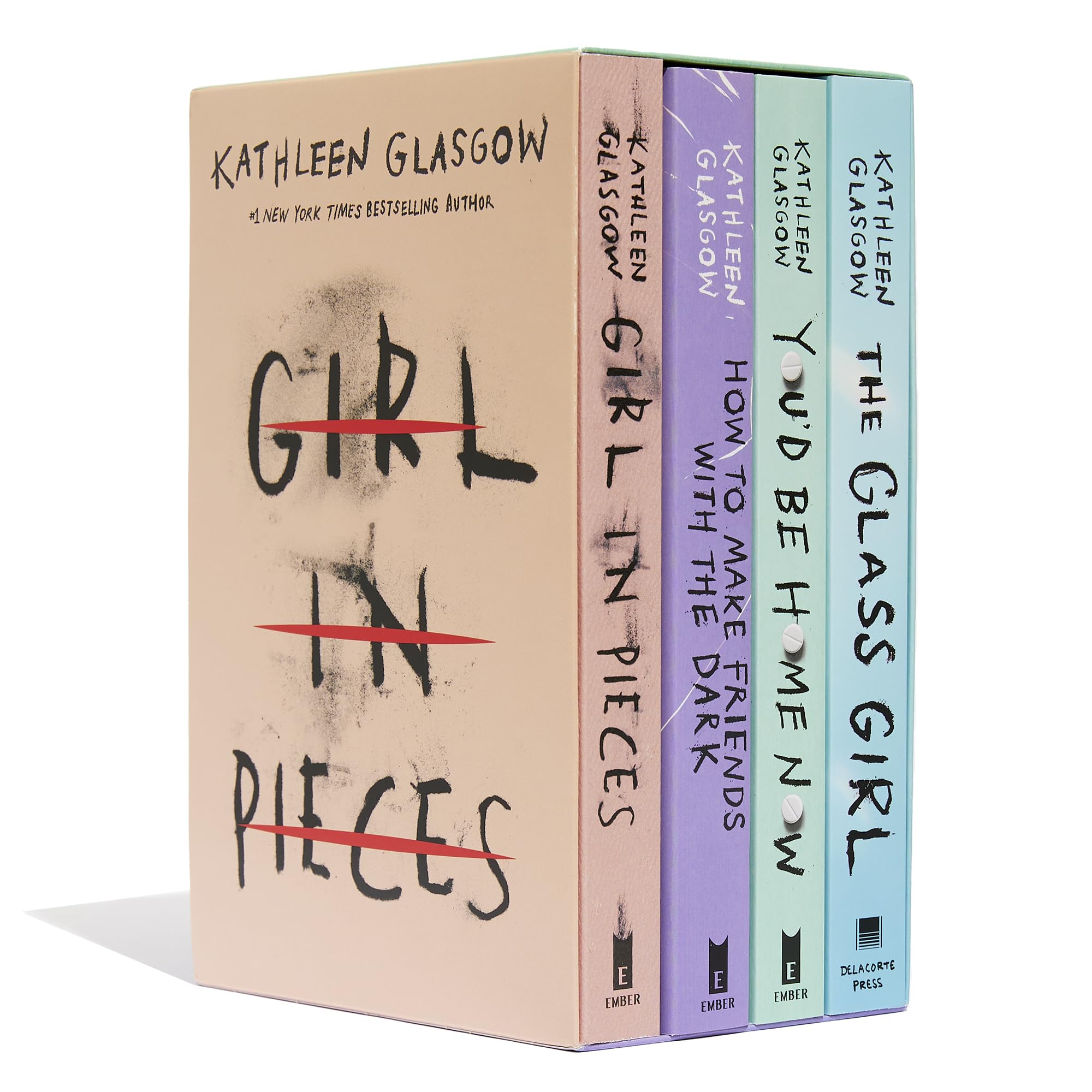 Kathleen Glasgow Boxed Set: Girl in Pieces / How to Make Friends With the Dark / You'd Be Home Now / the Glass Girl