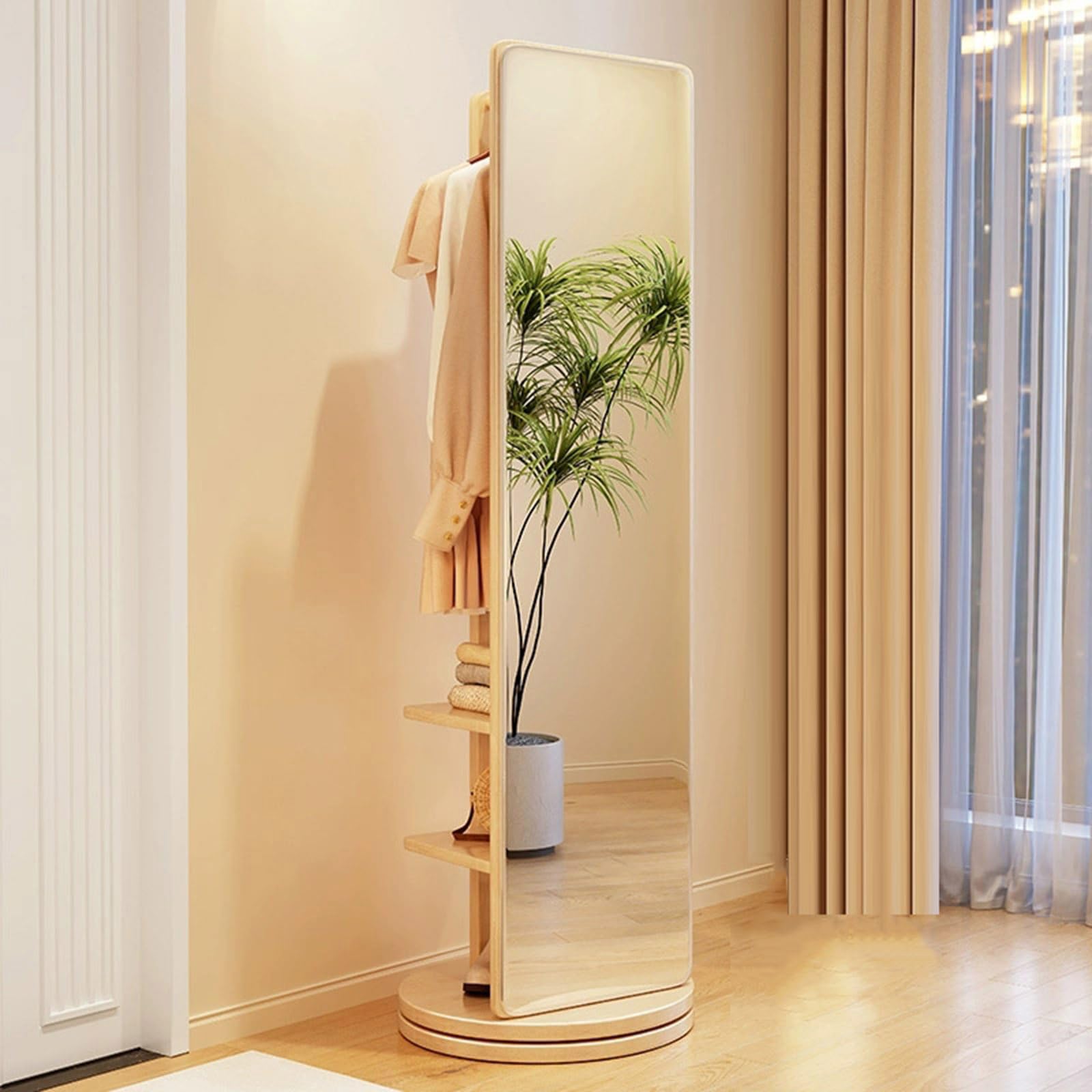 Amazon.com: Full Length Mirror, 360 Rotating Body Mirror With