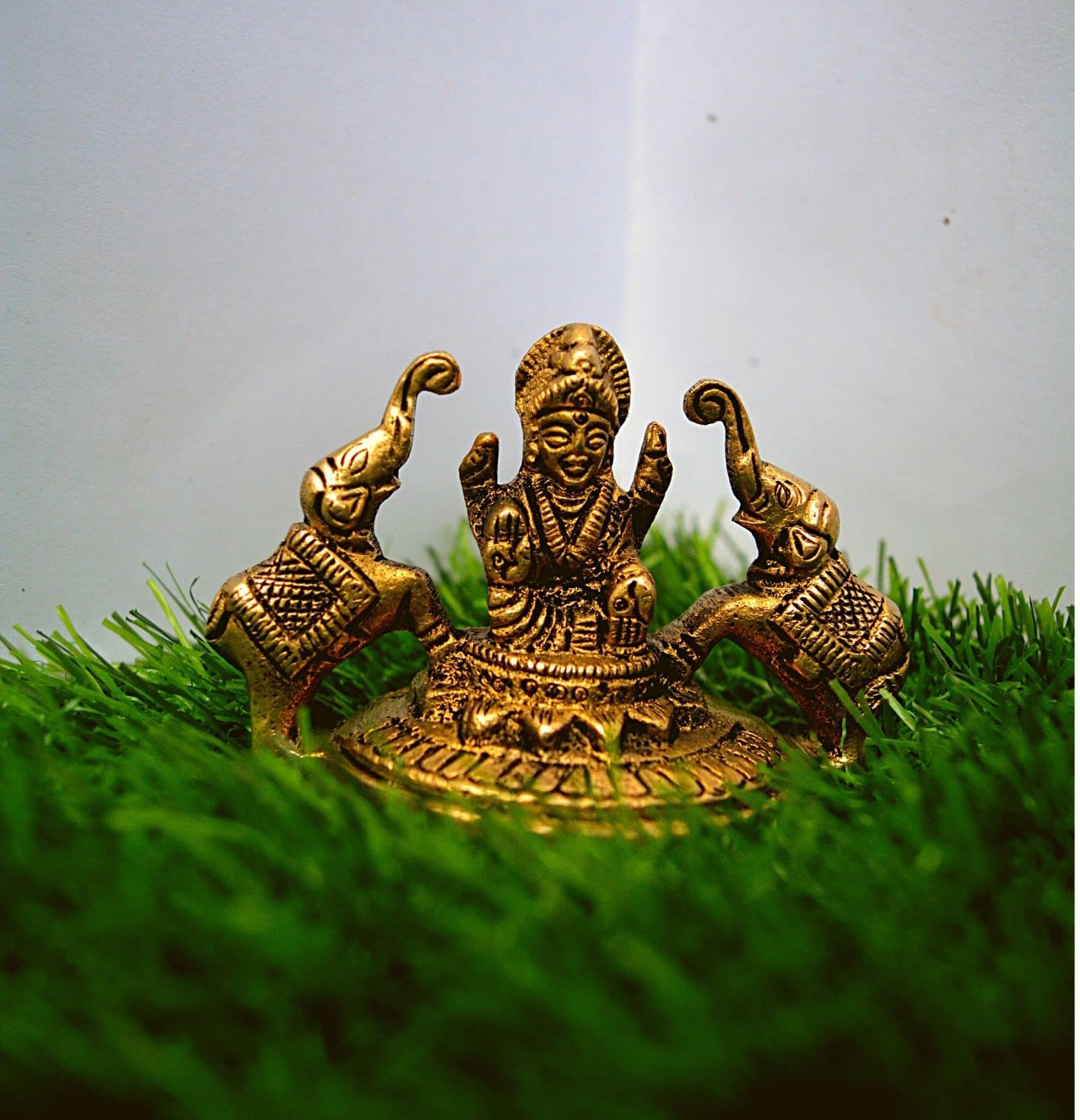 Amazon.co.jp: 2.25インチ 真鍮 ラクシュミー像 ラクシュミー像 ギャジ