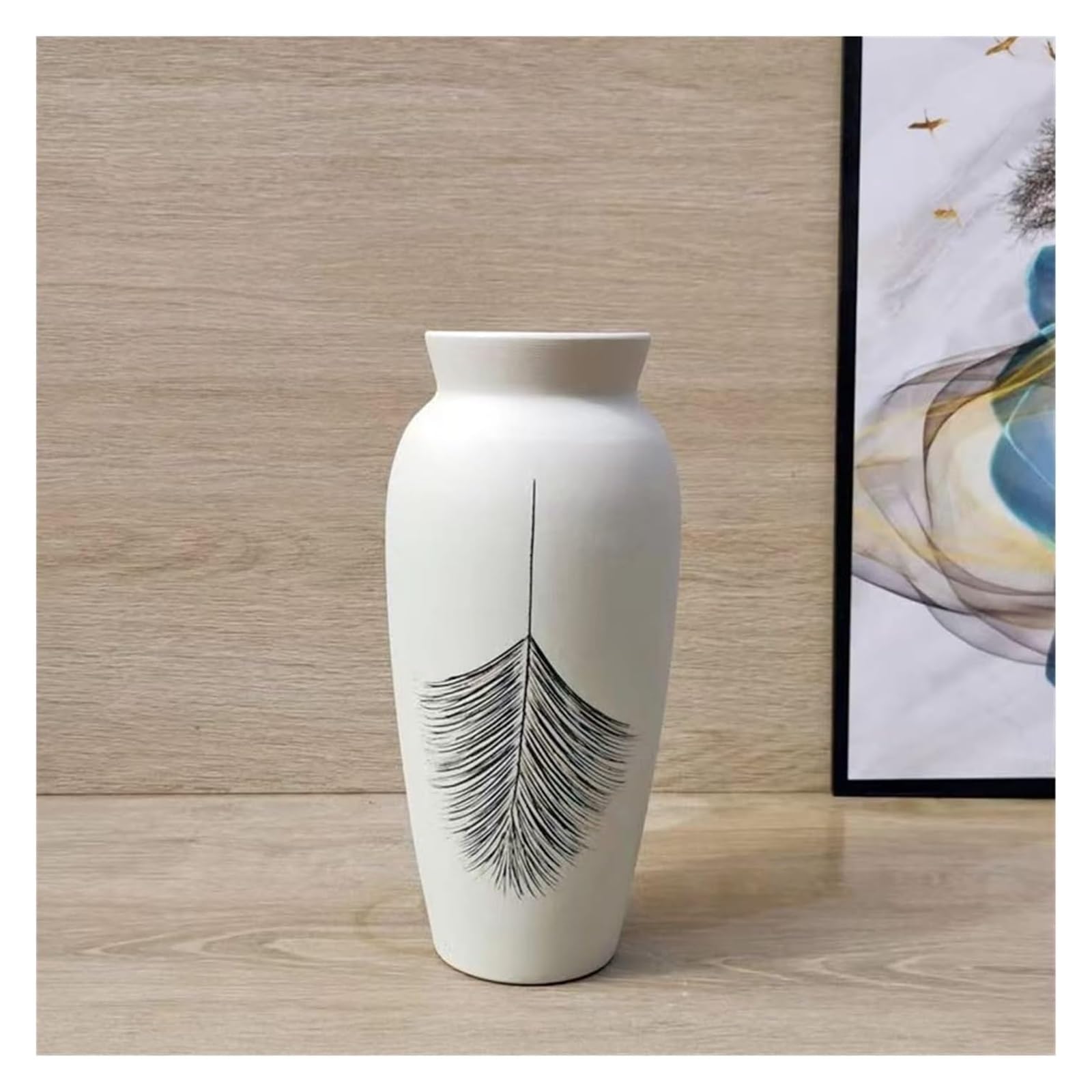 SnamicE Vase Tabletop Flower Vase Porcelain Flower Vase Living Room Decorative Floor Planter Decorative Dried Flower Arrangement Floor Vase Decor,