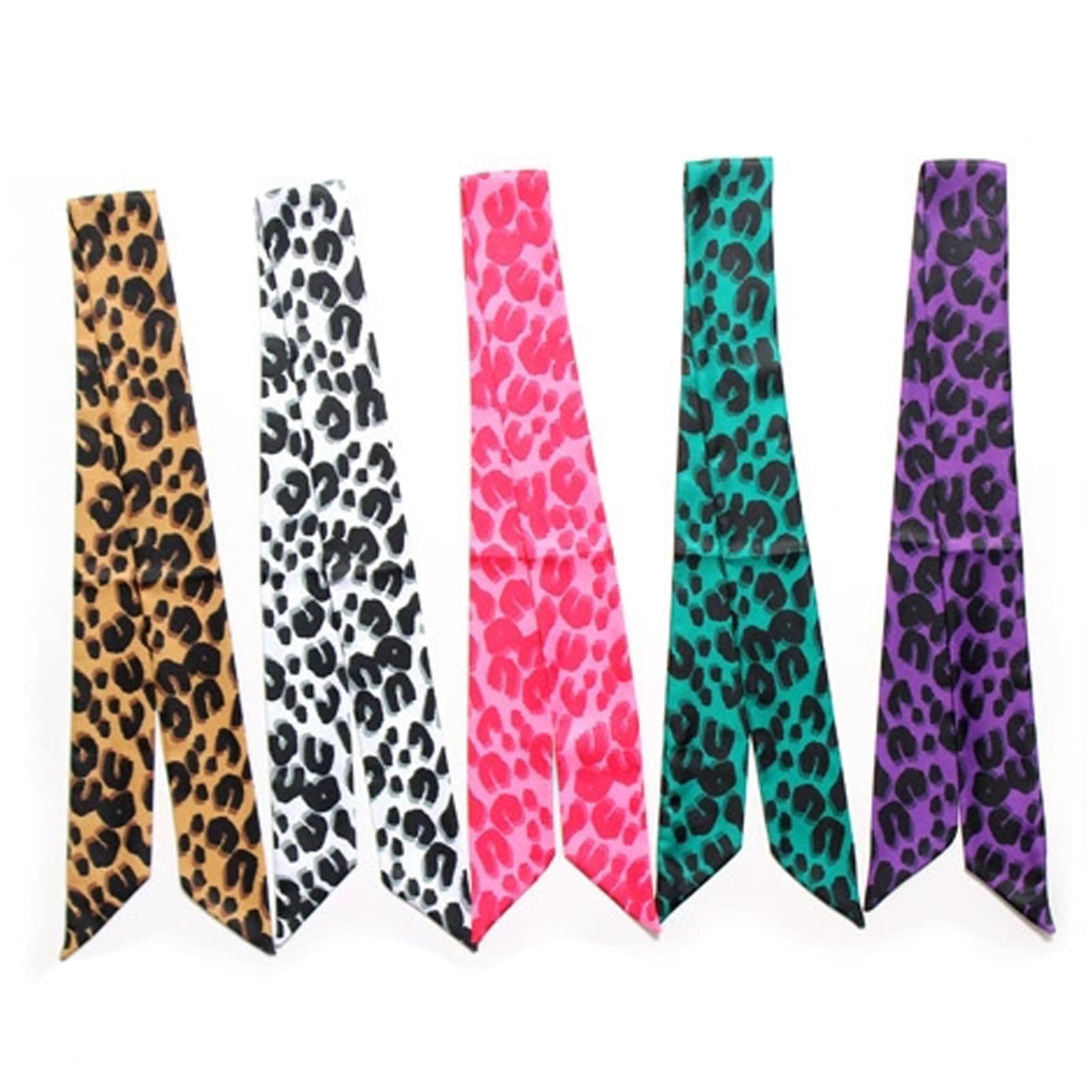 ROZKVIKA Purse Handle Scarf Handbag Scarf Skinny Purse Scarfs Handle Wrap Ribbon Scarf Purse Handle Cover Wraps Head Band Silk Scarf for Purse Handle Narrow Scarf for Bag Handbag