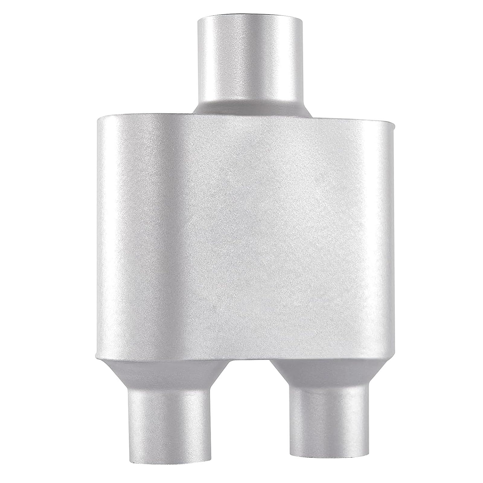 Universal Mufflers,Performance Automotive Exhaust Muffler，Single Chamber 3" (ID) center in 2.25" (ID) dual out FH430122