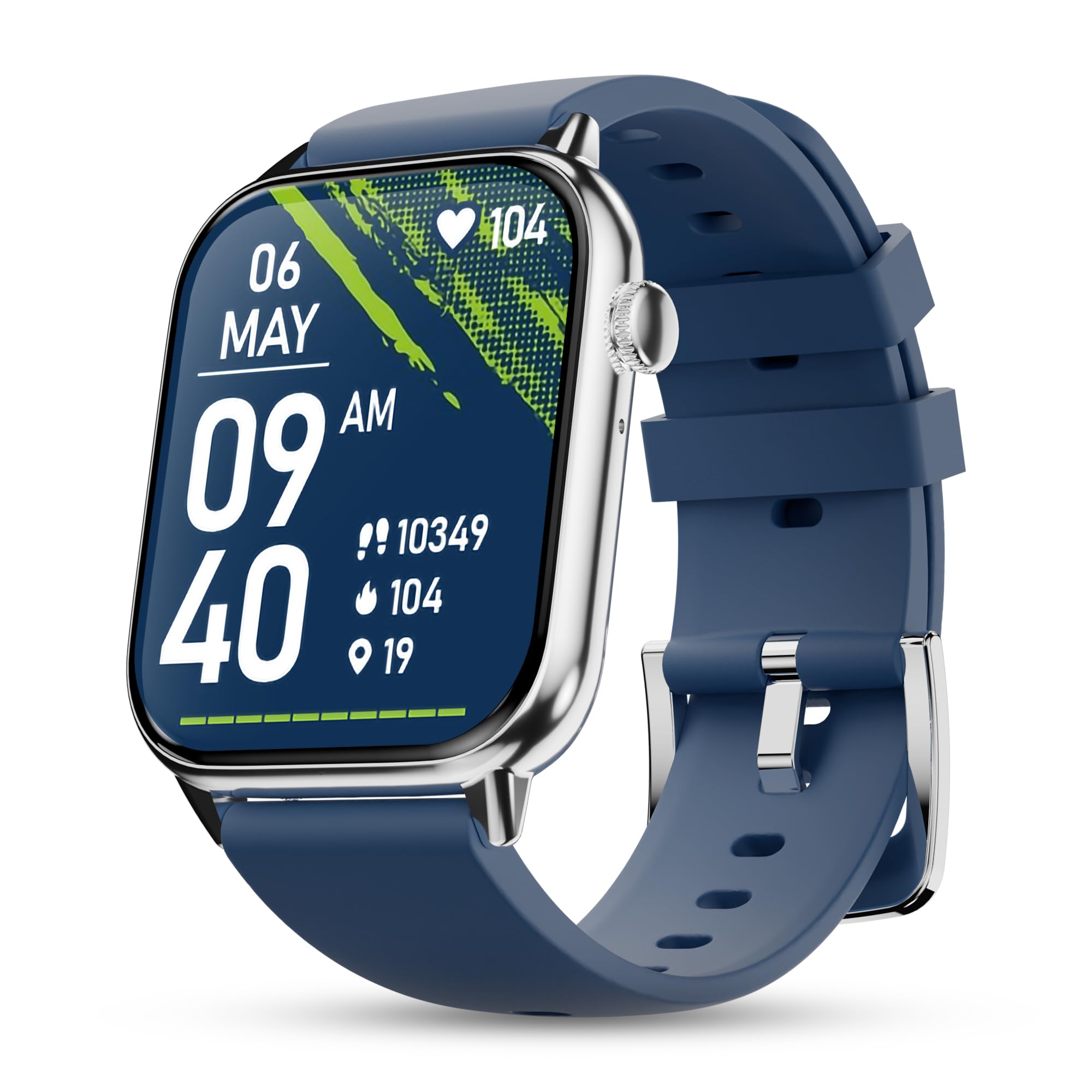 Pebble Cosmos Ultra 2.0 Smartwatch for Men & Women 1.91” HD Display, Bluetooth Calling, Sleek Ultra-Thin Design Fitness & Sleep Monitor Works with Android & iOS (Blue)-image-23