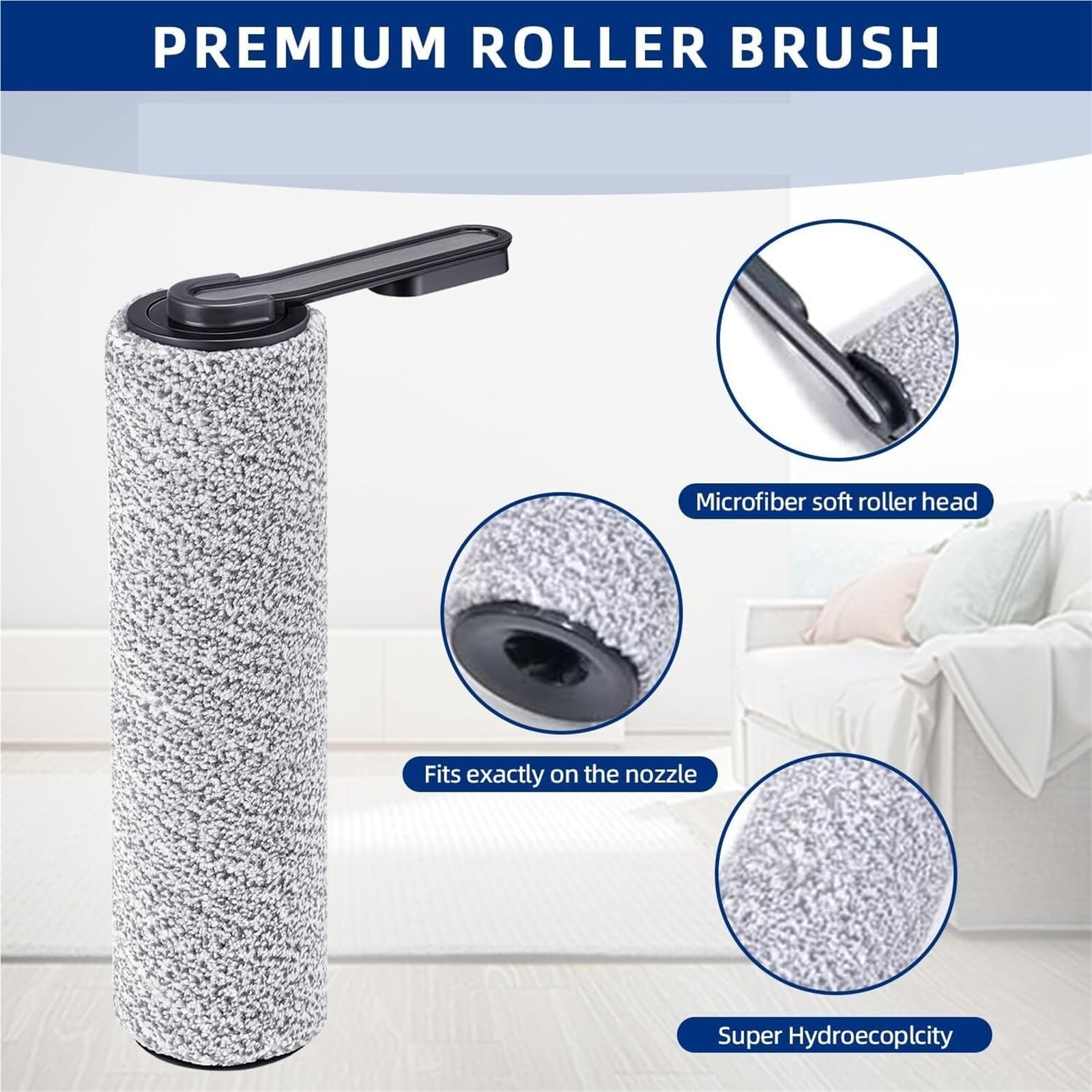Ersatz for Bürstenrolle Und Filter, Kompatibel Mit Tineco, S5 / Pro/Pro 2 Blue Akku-Nass-Trockensauger(8pcs)