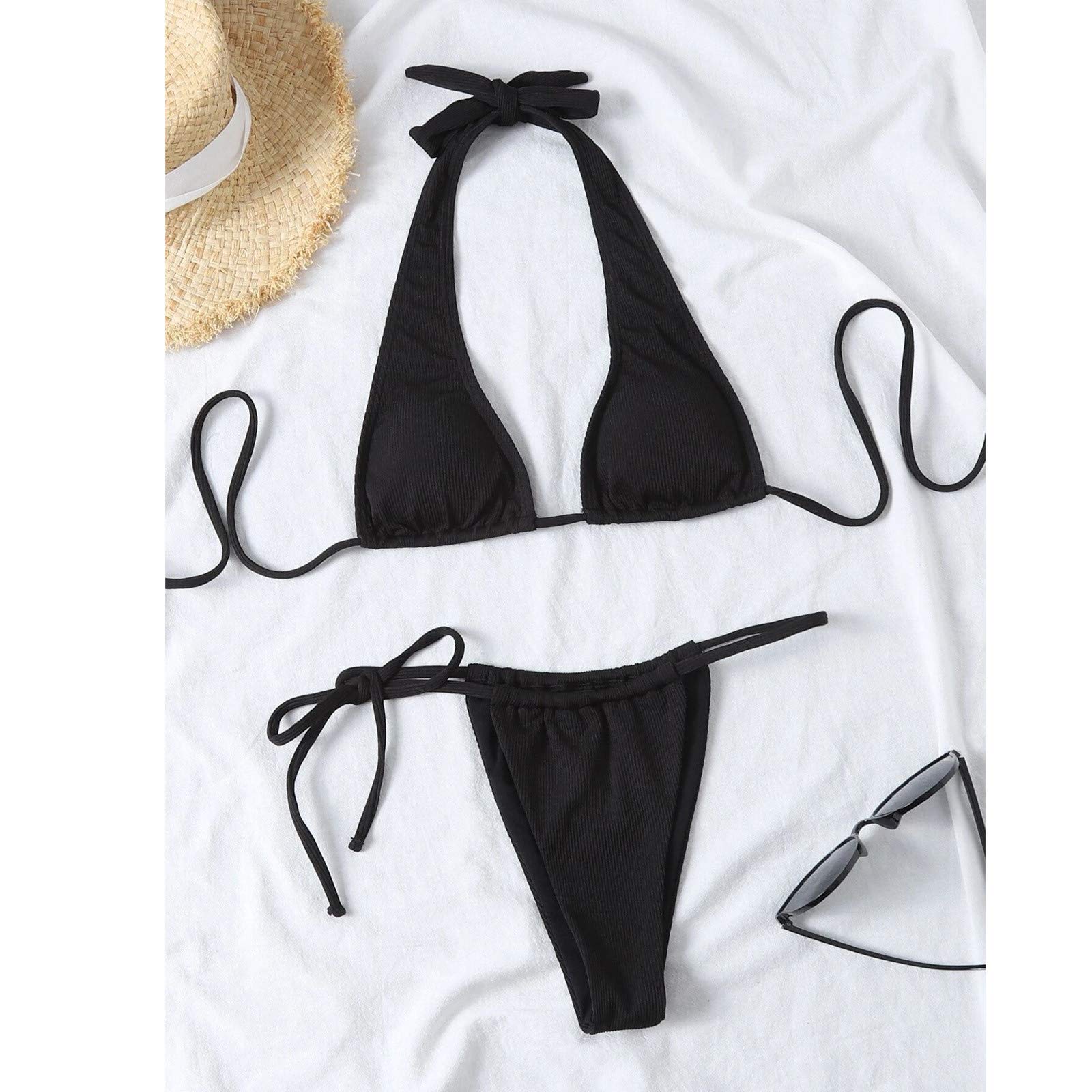 Seksowny strój kąpielowy dla kobiet Seksowny jednolity damski strój kąpielowy 2-częściowy vintage strój kąpielowy damski zestaw bikini