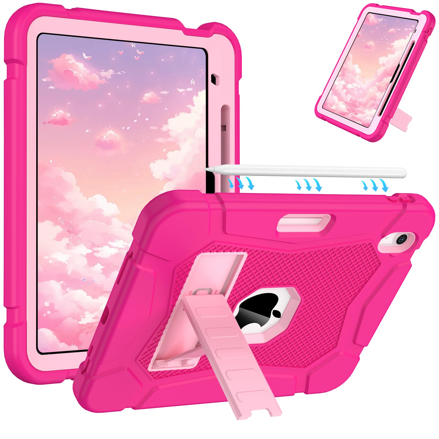 AVAWO Case for New iPad (A16) 11th Generation 11 Inch 2025, iPad 10th Generation 10.9" 2022, Heavy Duty Military Grade Shockproof Rugged Protective