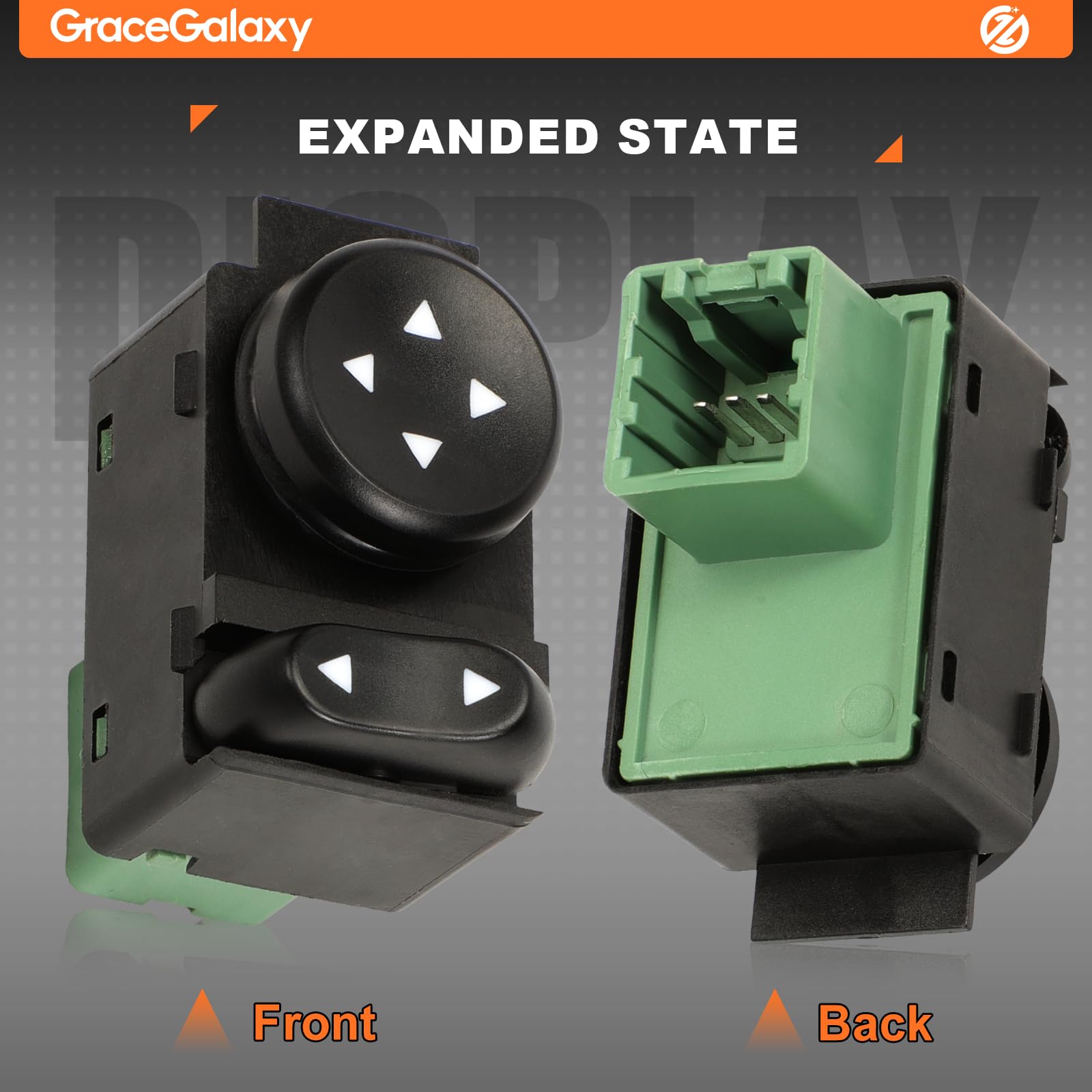 GraceGalaxy Interruttore di Controllo Specchietto Laterale per Panda 2004-2011, Siena 1999-2007, Marea, Brava, Idea, Doblo, Daily MK3 735298499, 735316891, 735357106