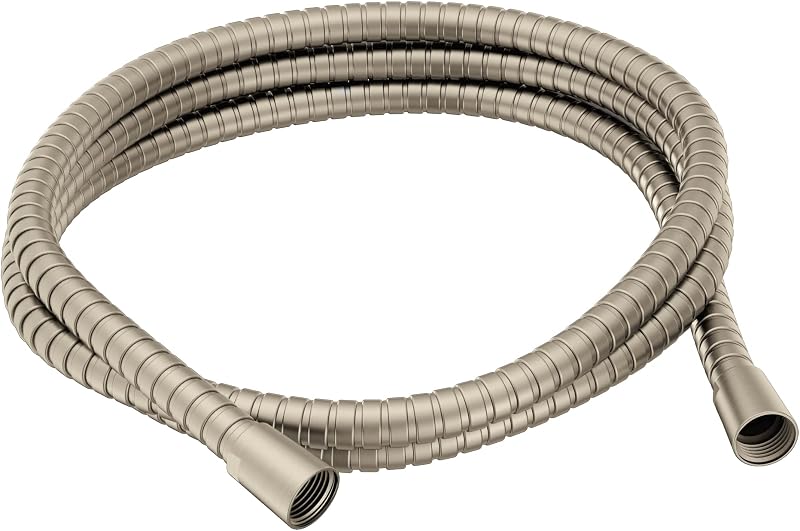Moen Brushed Nickel Replacement Metal Hose Kit for Handheld Shower, 155748BN