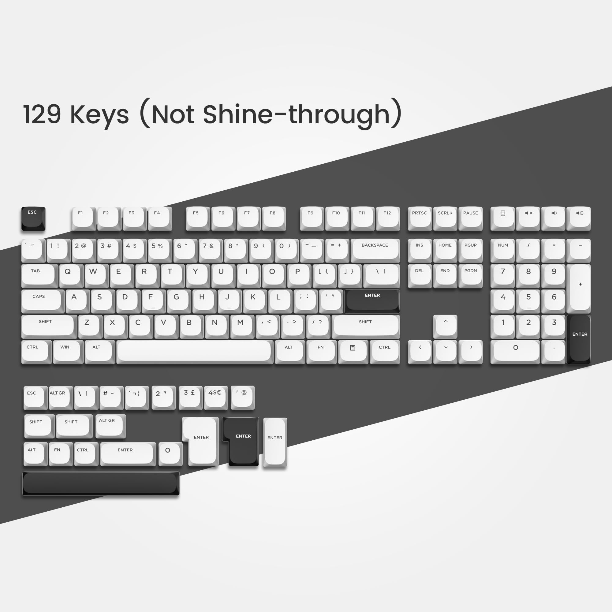 Amazon | XVX キーキャップ 薄型 ロープロファイル PBT キー