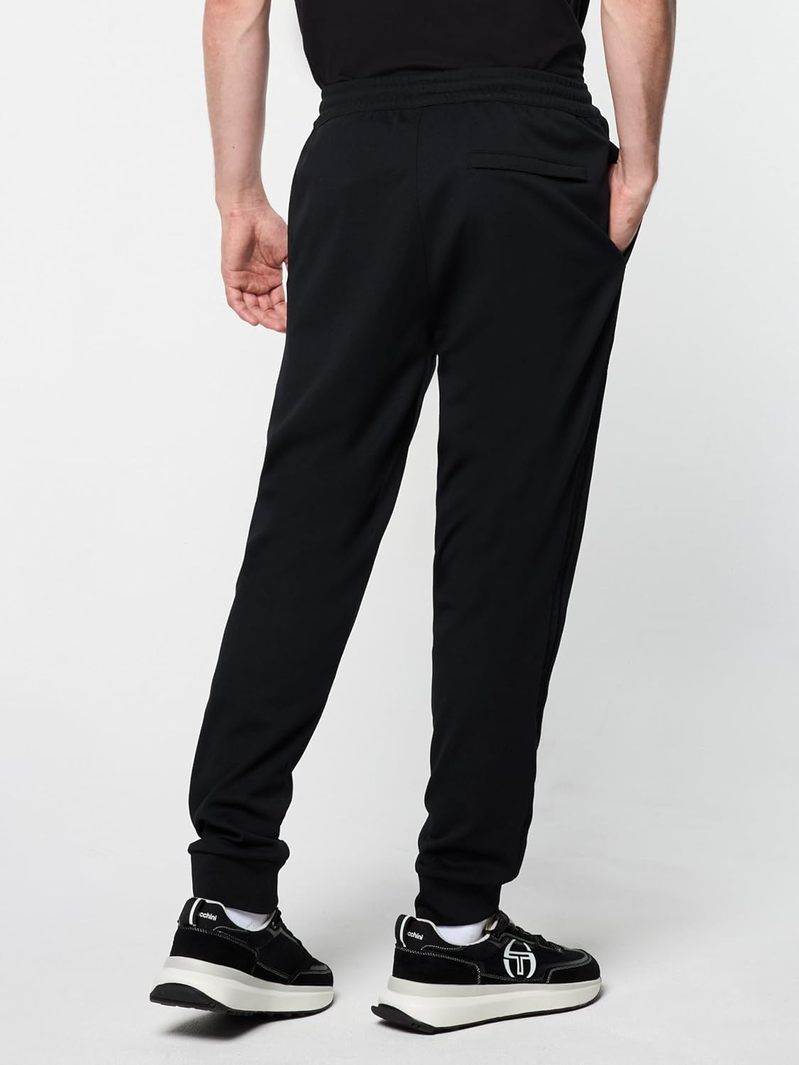 Sergio Tacchini Damarindo Track Pant Archivio- Black/Black - Image 7