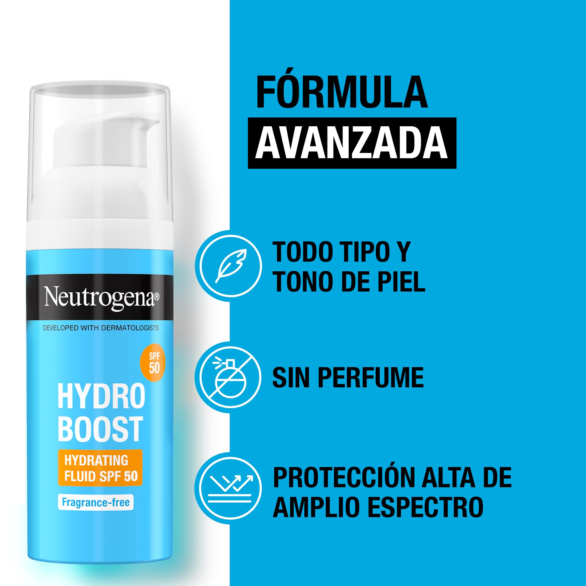 Hydro Boost + Cream SPF50+ 50 ml, 50 ml (Pack of 1) - Image 2
