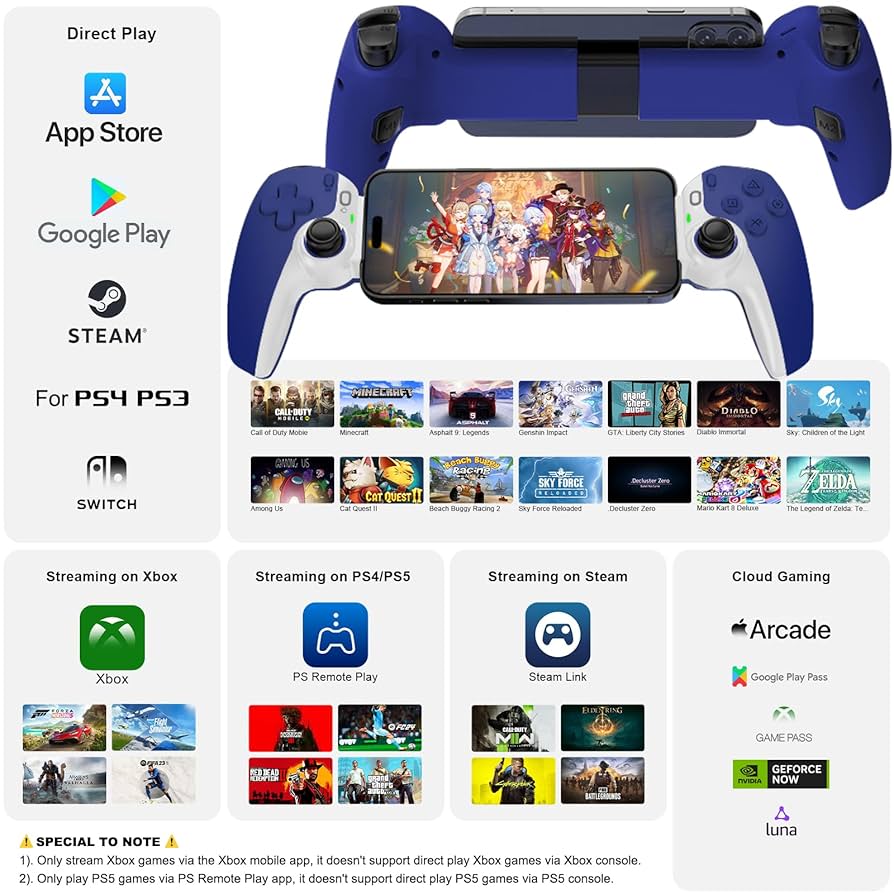 Joso Wireless Controller For IPad/iPhone/Android(129-252mm), Phone