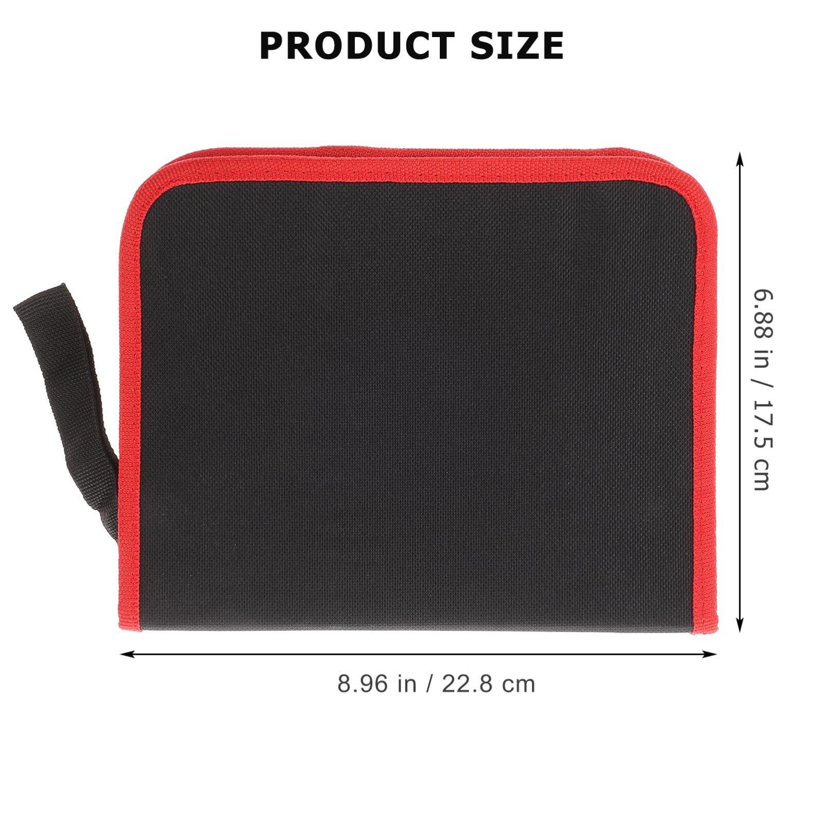 Bolsa De Almacenamiento De Brocas De Tela Oxford Con Asa Organizador Compacto Para Herramientas Portátil Para Bricolaje Y Carpintería 8.97X6.88X1.77 Pulgadas