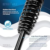 Vista 303 de Detroit Axle - Kit de suspensión delantera de 10 piezas para Chevy Aveo Aveo5 Pontiac G3 Wave 2 Ready Struts Assembly 2 Enlaces de barra