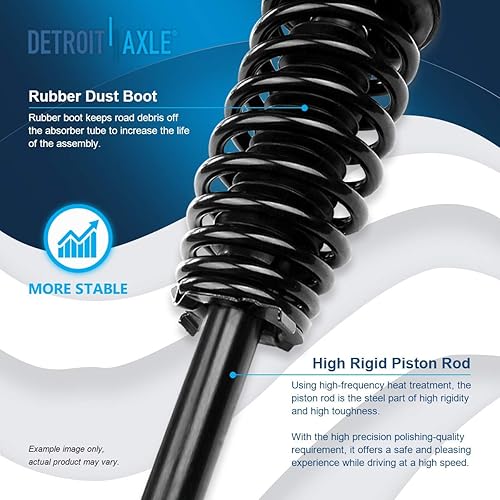 Miniatura 107 de Detroit Axle - Puntal delantero para Hyundai Sonata 2012-2014 2012-2015 Kia Optima, puntal lateral izquierdo con montaje de resorte helicoidal 2013