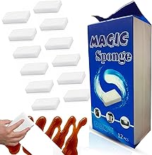 إسفنجة تنظيف ماجيك من هانسو - دقة سهلة لكل سطح | متعددة الاستخدامات وسريعة الامتصاص وقابلة لإعادة الاستخدام | مثالية للمطبخ والحمام والمنزل والسيارة والقارب والمكتب والمزيد، مجموعة مكونة من 24 قطعة