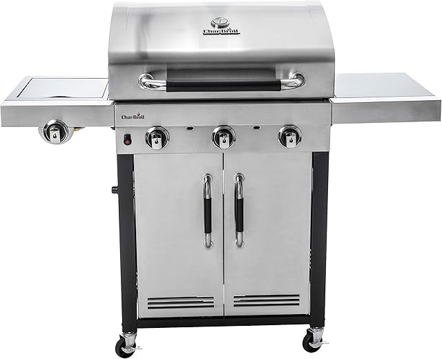 Char-Broil Advantage Series 345S - 3 Burner Gas Barbecue Grill with TRU-Infrared Technology, Stainless Steel Finish