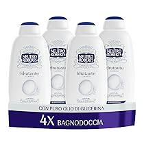 Neutro Roberts Bagnoschiuma Corpo Idratante con Glicerina Naturale, Azione Emolliente, Per una Pelle Idratata, Morbida e Protetta, Dermatologicamente Testato, 4 Flaconi da 600 ml