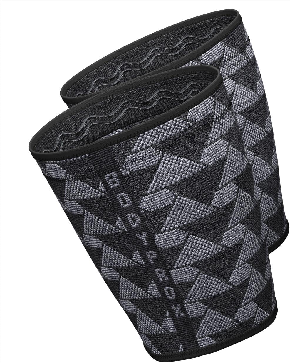 Bodyprox Thigh Compression Sleeve (1 Pair), Hamstring Compression Sleeve for Men and Women (X-Large)