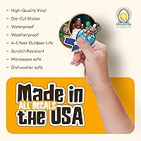 Vista 5 de Kids Up in Here - Calcomanía divertida para parachoques de automóviles y minivans, 5 x 5 pulgadas (negro y blanco)