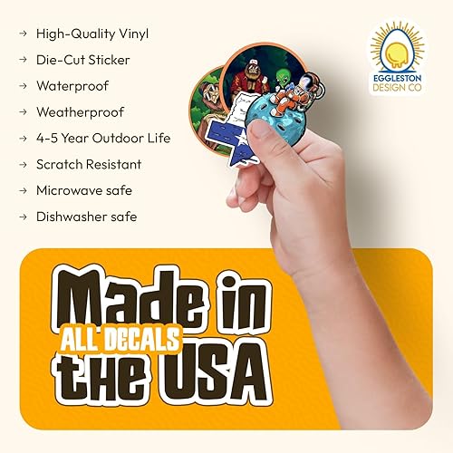 Miniatura 5 de State of Texas - Calcomanías para parachoques de paisaje, paquete de 8 unidades para automóviles, vasos, portátiles, enfriadores, vasos (paquete de