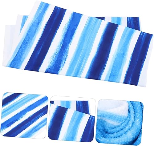 Miniatura 6 de DECHOUS Toalla de playa grande de microfibra, toallas de bebé para el cabello, toallas de baño de gran tamaño para adultos, toallas azules, toallas