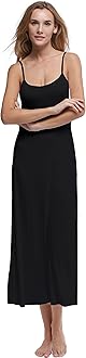 Papicutew Women's Long Full Cami Slip Dress Sleeveless Nightgowns