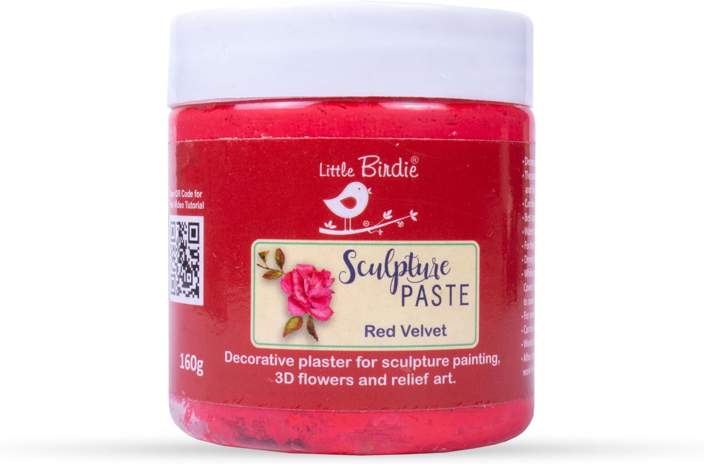 Itsy Bitsy Little Birdie - Sculpture Paste 160G Bottle (RED VELVET)