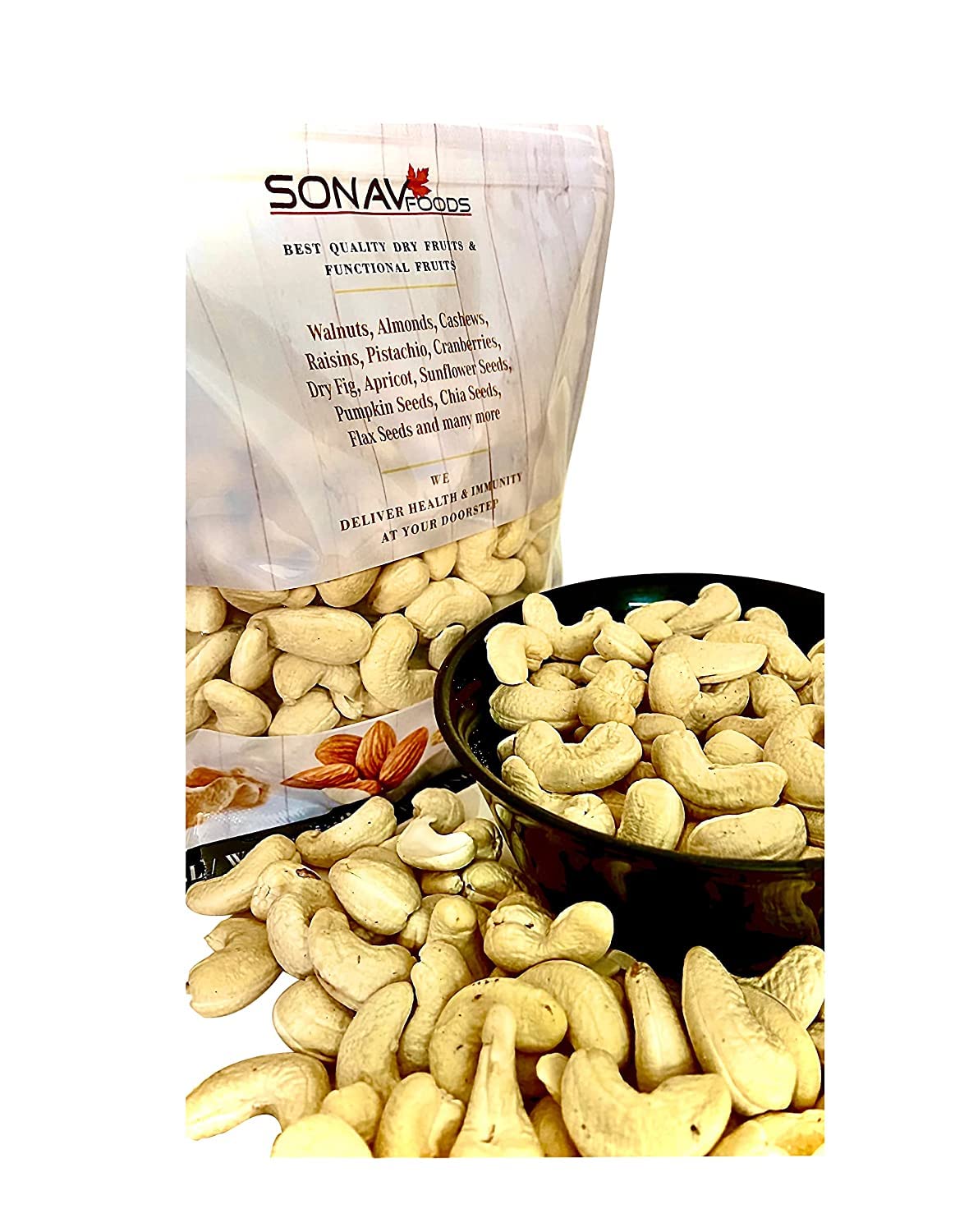 SONAV FOODS Dry Fruits Whole Cashew Nut Regular Size Cashews Kaju 250g (B09NJK9B8R) Amazon Price History, Amazon Price Tracker