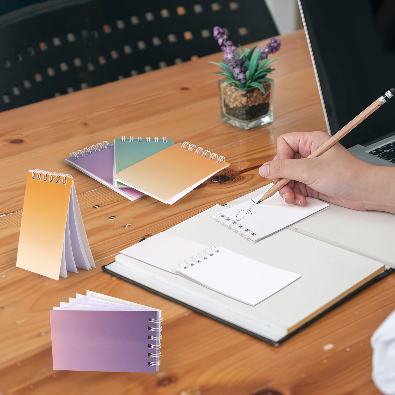Atiloy Cuaderno pequeño en espiral de 24 piezas, juego de cuadernos de bolsillo, cuadernos coloridos para niños, recuerdos de fiesta, profesores, niños, recompensas en el aula