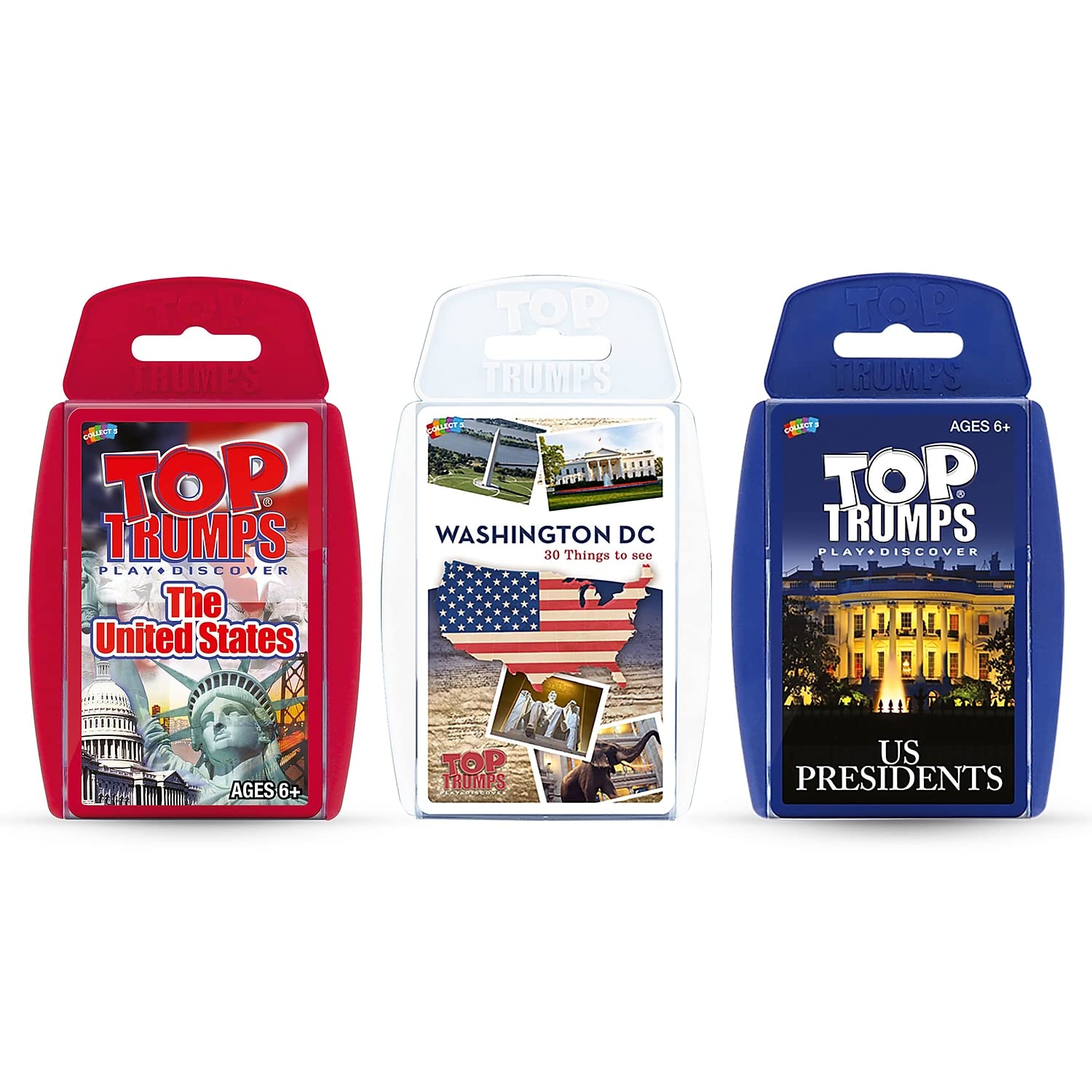 Amazon.com: Top Trumps Red, White and Blue Card Game Bundle