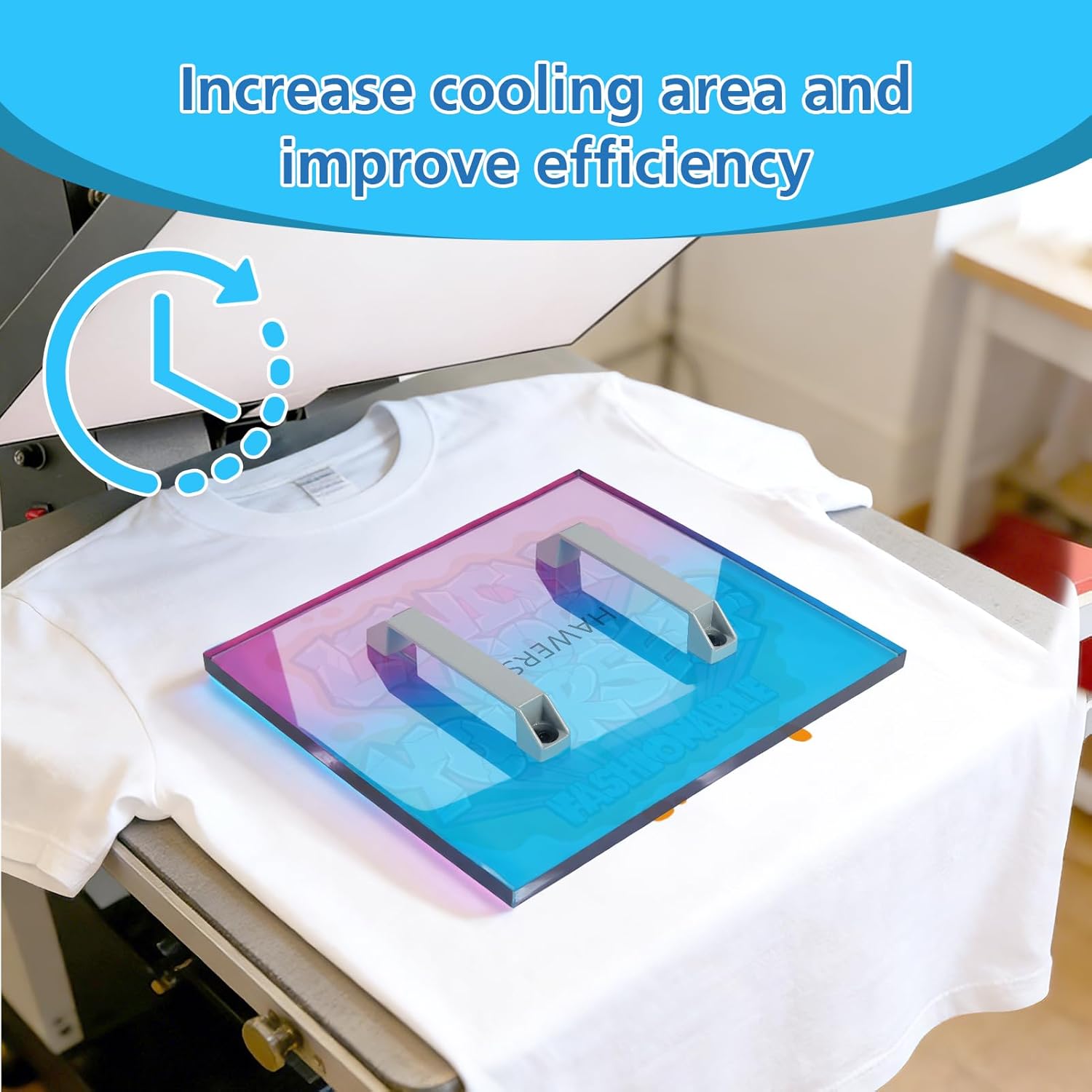 HTV Cooling Block for T Shirt,Portable Heat Press Cooing Tool Without Moving,12" x 10" Super Large Size-Cooling Fast,Accessories for Sublimation,Iron on Vinyl,DTF Film,Heat Transfer Projects