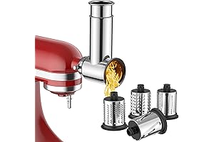 Innomoon Stainless Steel Slicer Shredder Attachment for KitchenAid Stand Mixer