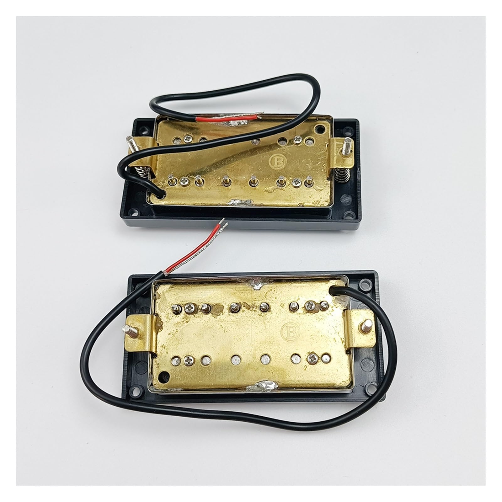 gitary elektrycznej Części Odbiór Gitara Elektryczna Do Przetwornika LP Humbucker 6 Kolumn Magnetycznych (Color : Silver 50/52 set)