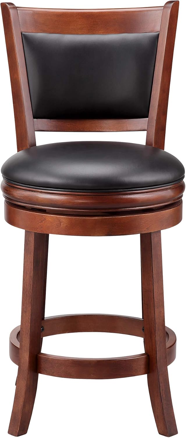 Ball & Cast Pub Height Swivel Barstool , 29-Inch,1-Pack, Cappuccino-open vertical back: Furniture & Decor