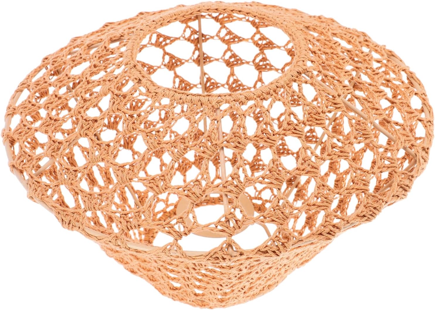 Cabilock Cotton Rope Drum Lampshade Floor Lamp Shade Covering Ceiling Lamp Shades Home Decor Rustic Style Light Bulb Covering