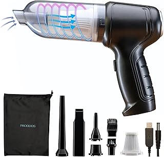 PROODOS Car Accessories Vacuum Cleaner for Car Use 120W | 42000 RPM | 4000 mAh Battery | 7000 Pa Suction | Blower and Car Vacuum Cleaner 2 in 1 for Efficient Cleaning (Black) 6 Months Warranty-picture-28