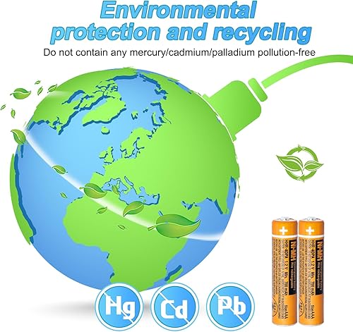 Miniatura 5 de NI-MH - Batería recargable AAA de 1,2 V, 700 mAh, pilas AAA recargables para teléfonos inalámbricos Panasonic, controles remotos, electrónica (4)