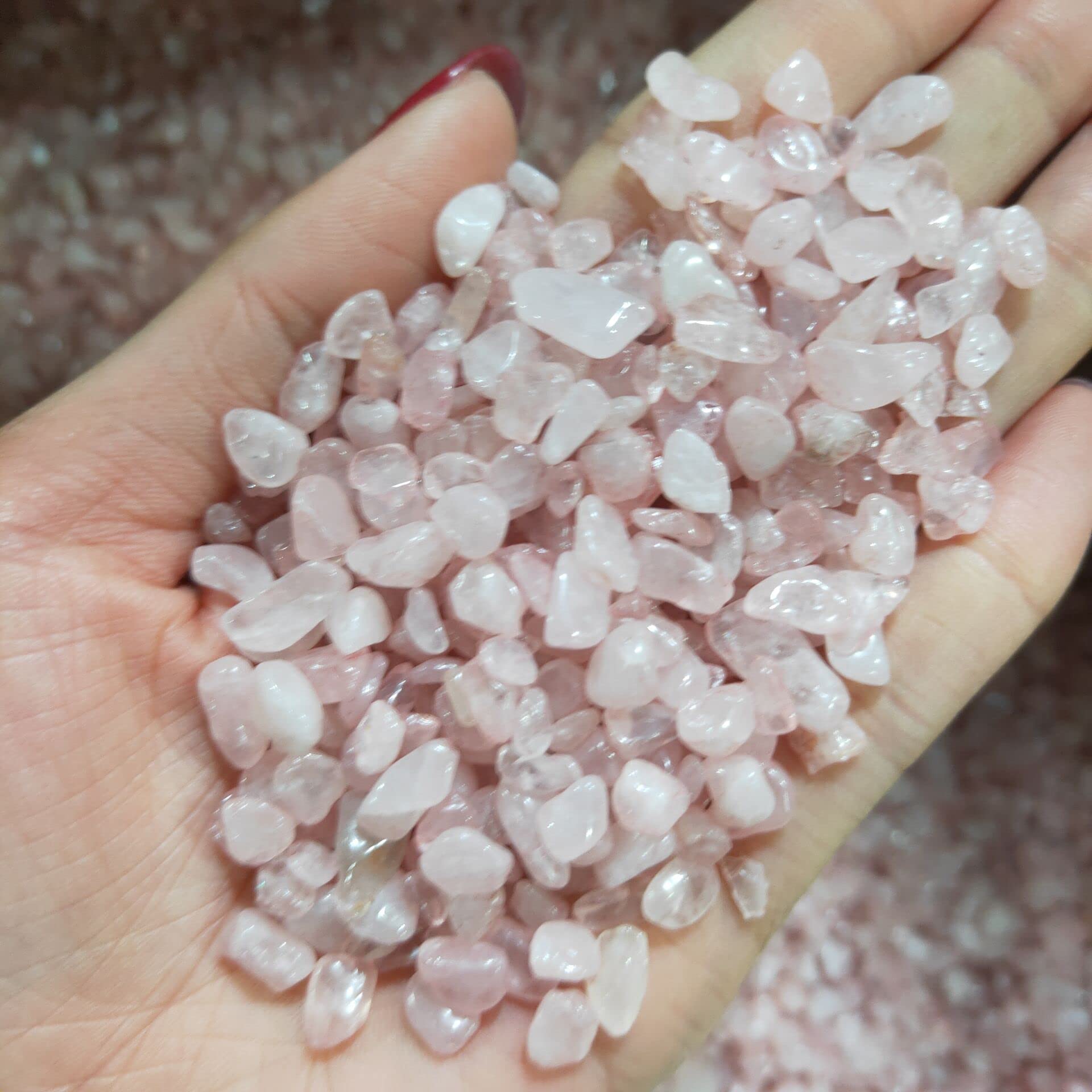 Espécimen Curado Cristal Natural Polvo Cristal Grava Acuario Maceta Decoración Cristal de Cuarzo Natural como Regalo Inicio Colecciones (Size : 200g)