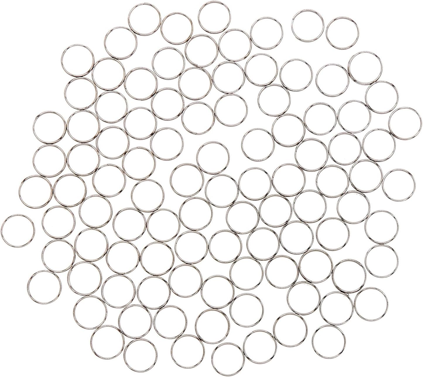 ZhongpaiZP06 500Pcs Stainless Split Rings, Crystal Chandeliers Connectors for Chandelier, Curtain,Suncatchers, Crystal Garland,Necklaces, Keys, Earrings, Jewelry Making and Craft Ideas