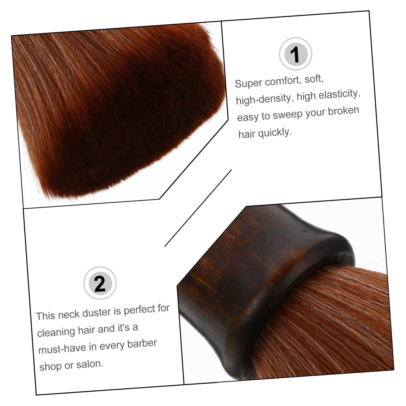 Didiseaon 3 Piezas De Cepillo De Madera De Loto Cepillo Con Mango De Madera Cepillo Para Barrer El Cabello Cepillo Para Peinar El Cabello Cepillo Para El Cuello Peluquero