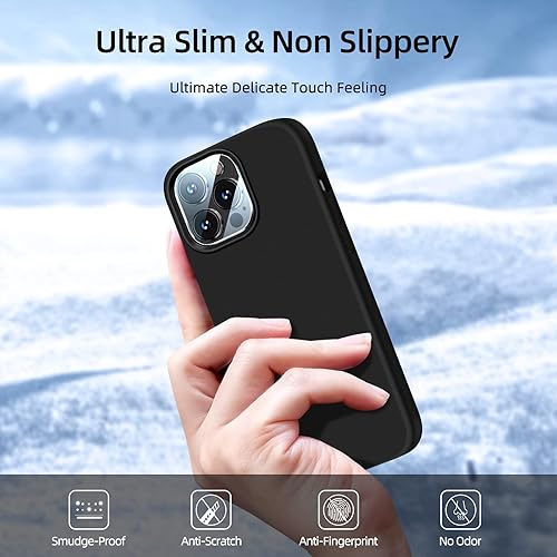 Miniatura 5 de Dssairo Funda 5 en 1 para iPhone 12 Pro Max de 6.7 pulgadas, con 2 protectores de pantalla + 2 protectores de lente de cámara, silicona líquida,