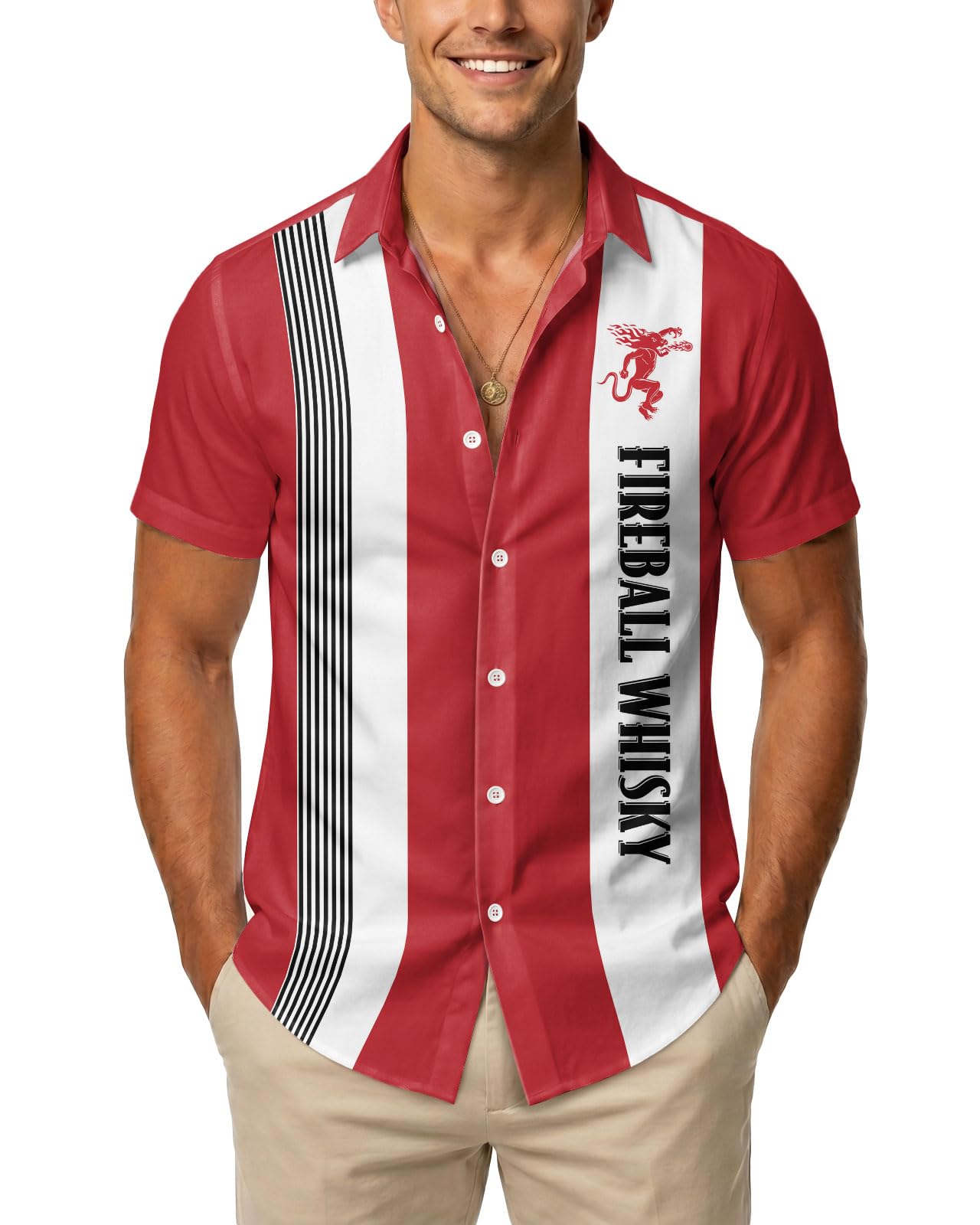 99TIMORO Funny Film Summer Button Down Shirt Men Short Sleeve Top