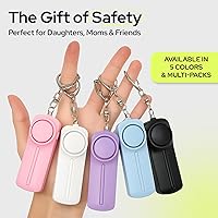 Vista 7 de Weten Llavero de Alarma de Seguridad Personal - Paquete de 2, Sirena de 130dB, Luz LED, Pin de Pánico – Dispositivo Compacto de Autodefensa