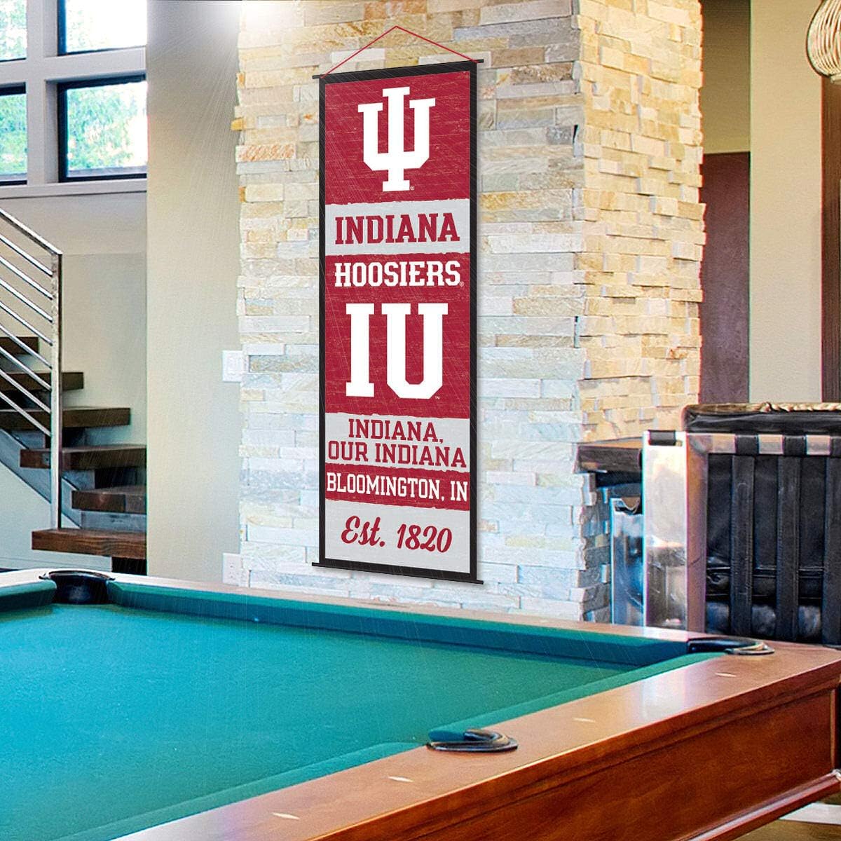 Indiana Hoosiers Banner and Scroll Sign