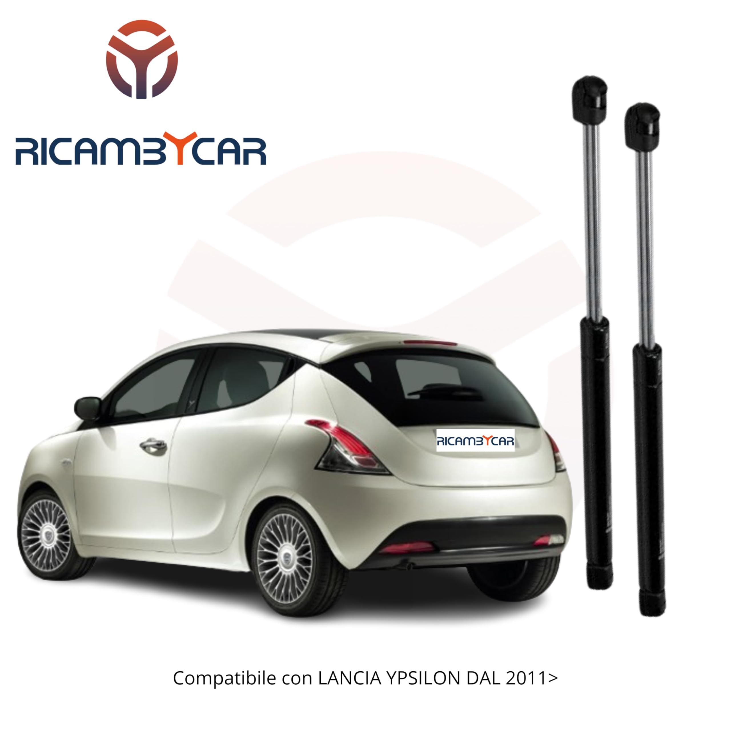 Coppia Molle a Gas Portellone Posteriore Compatibile con Lancia YPSILON 2011 > in poi